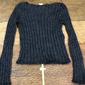Italian yarn/ wool sweater with silver